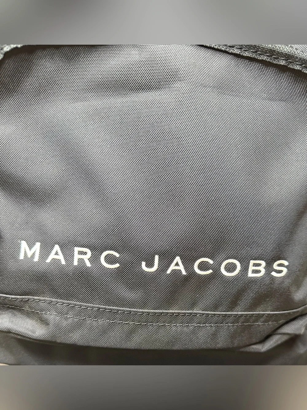 Marc Jacobs All Star Black Nylon Backpack Large Logo Bookbag Travel Laptop Bag